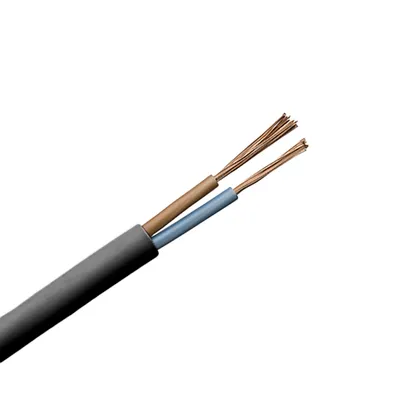 Кабел ШВПЛ-Б / H03VV-F BG инсталационен  Cu, 2x0.50 мм2, черен