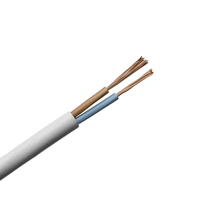 Кабел ШВПЛ-Б / H03VV-F BG инсталационен  Cu, 2x0.75 мм2, бял