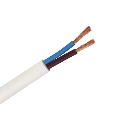 Кабел ШВПС-В / H05VV-F BG за битови и подвижни уреди  Cu, 2x4.00 мм2, бял
