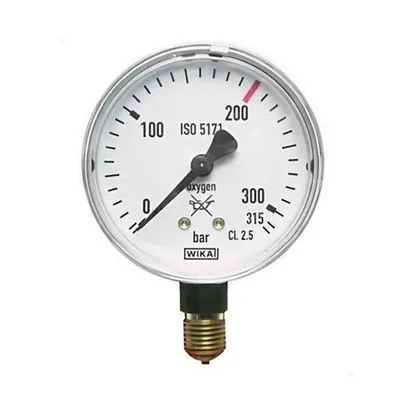 Радиален манометър за кислород GCE  ф 63 мм, 0-200 bar