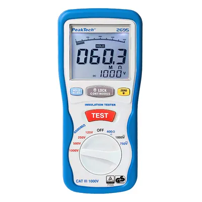 Тестер за изолационно съпротивление PeakTech  750 V, 1000 V, 2695