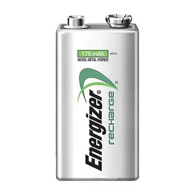 Батерия Energizer правоъгълна акумулаторна NiMH  8.4 V, 9V/6LR61, 0.175 Ah, Power Plus