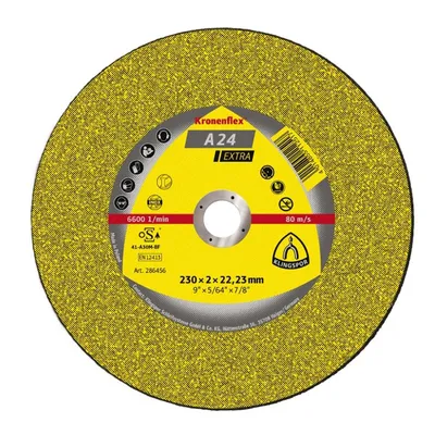 Диск карбофлексен за рязане Klingspor на метал  125 мм, 2.5 мм, 22.23 мм, Kronenflex A 24 Extra