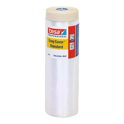 Фолио Tesa предпазно с лепяща лента 8 µm, 39 м2/опак., 4403 Easy Cover Standard