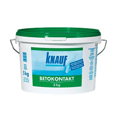 Грунд контактен с песъчинки Knauf за плочки и мазилки  5 кг, червен, Betokontakt