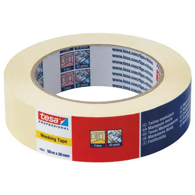 Хартиено тиксо Tesa  30 мм, 50 м, бяло, 4323