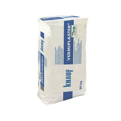 Мазилка Knauf гипсова машинна пожарозащитна 20 кг, бяла, Vermiplaster