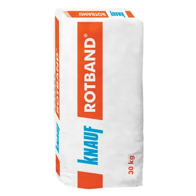 Мазилка Knauf гипсова ръчна 30 кг, бяла, Rotband