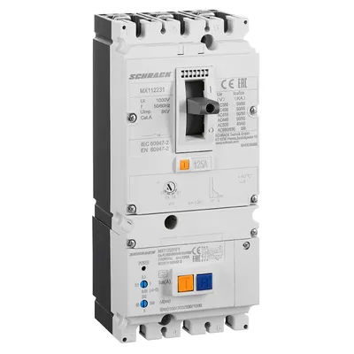 Прекъсвач мощностен Schrack Technik автоматичен тип А комбиниран 125 A, 50 kA, 3P, 1000 V, 87.8-125 А, MX1