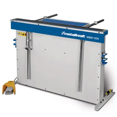 Ръчен абкант за ламарина Metallkraft с магнитна маса 1.6 мм, 1 мм, 1260 мм, 1500х410х390 мм, MBM 1250
