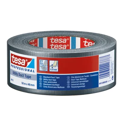 Ремонтна лента Tesa армирана  48 мм, 50 м, сива, Professional 4613