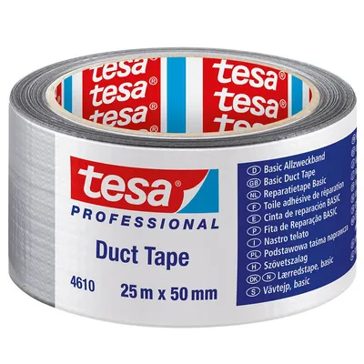 Ремонтна лента Tesa армирана  50 мм, 25 м, сива, Basic 4610