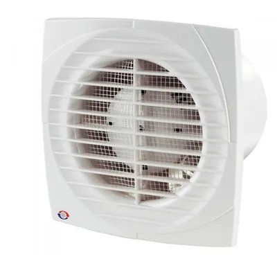 Вентилатор за баня Vents за стенен монтаж квадратен  14 W, 95 м3/ч, 150х150х108.5 мм, бял, D 100