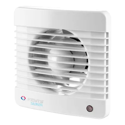 Вентилатор за баня Vents за стенен монтаж квадратен  14 W, 98 м3/ч, 159х159х88.5 мм, бял, M 100