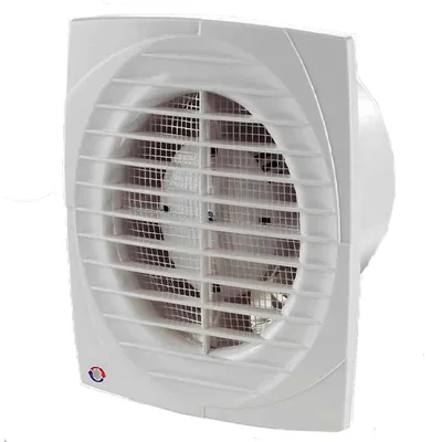 Вентилатор за баня Vents за стенен монтаж квадратен  16 W, 180 м3/ч, 176x176x114 мм, бял, D 125