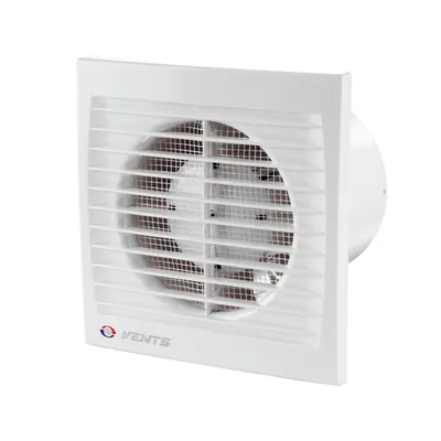 Вентилатор за баня Vents за стенен монтаж квадратен  24 W, 292 м3/ч, 205x205x132 мм, бял, S 150