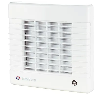 Вентилатор за баня Vents за стенен монтаж с автоматична клапа 26 W, 295 м3/ч, 212х212х114 мм, бял, MA 150