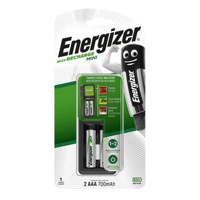 Зарядно устройство Energizer за акумулаторни батерии АА / AAA, 2 бр. 230 V, Mini