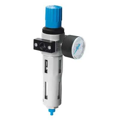 Филтър регулатор Festo с манометър  1600 л/мин, 3/8 ", 40 µm, LFR-3/8-D-MINI