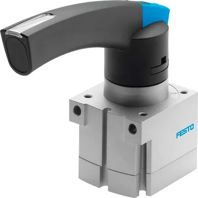 Пневматичен разпределител на въздух Festo с лост  G 1/8", 0-10 bar, 600 л/мин, VHER-H-B43C-G18