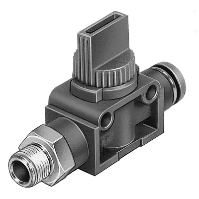 Пневматичен спирателен вентил Festo  -0.95-10 bar, 1/2", 1/2", -0.95-10 bar, HE-2-1/2-QS-12