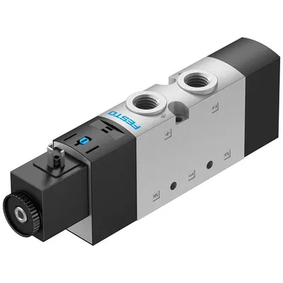 Разпределител на въздух Festo електромагнитен 2.5-10 bar, 1/4", 1300 л/мин, 24 DC V, VUVS-L25-M52-AD-G14-F8-1B2