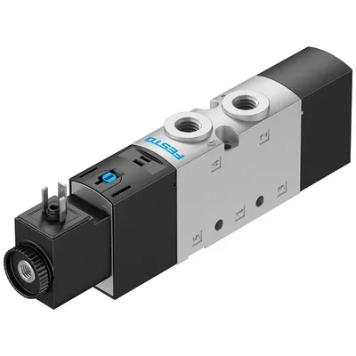 Разпределител на въздух Festo електромагнитен  2.5-10 bar, 1/8", 700 л/мин, 24 DC V, VUVS-L20-M52-AD-G18-F7-1C1