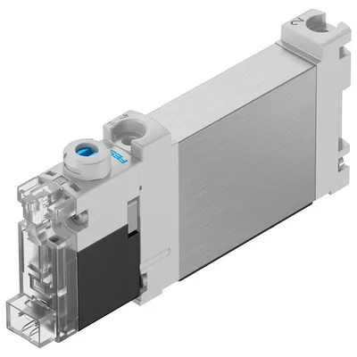 Разпределител на въздух Festo електромагнитен  2.5-7 bar, F фланец/свързващ панел, 160 л/мин, 24 DC V, VUVG-BK10-M52-AT-F-1H2L-S