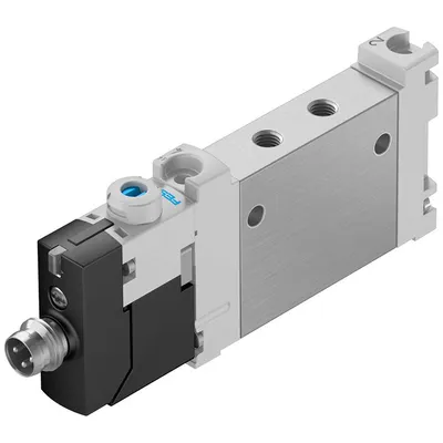 Разпределител на въздух Festo електромагнитен  2.5-7 bar, M5, 195 л/мин, 24 DC V, VUVG-LK10-M52-AT-M5-1R8L-S