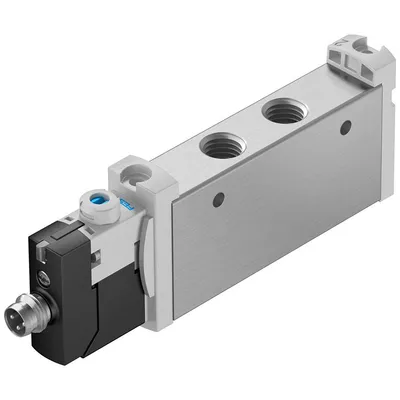 Разпределител на въздух Festo електромагнитен 2.5-8 bar, 1/8", 680-730 л/мин, 24 DC V, VUVG-L14-M52-AT-G18-1R8L