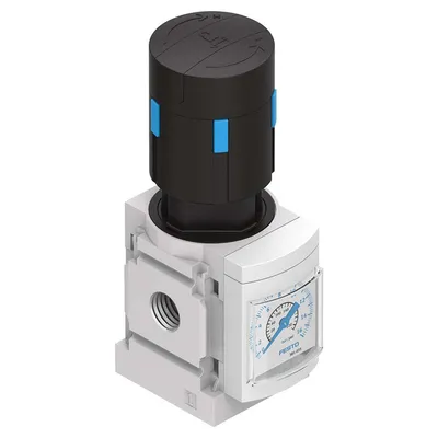Регулатор Festo на налягане за пневматични системи 0.5-12 bar, 1700 л/мин, G 1/4 ", MS4-LR-1/4-D7-AS