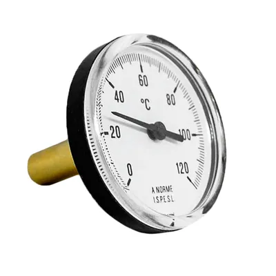 Термометър за отоплителни инсталации Cewal потопяем, с циферблат  от 0 до +120 °C, PST 63 P