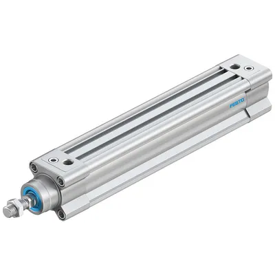 Цилиндър Festo за пневматични задвижки двойнодействащ, ф 32х160 мм, 483 N, DSBC-32-160-PPVA-N3