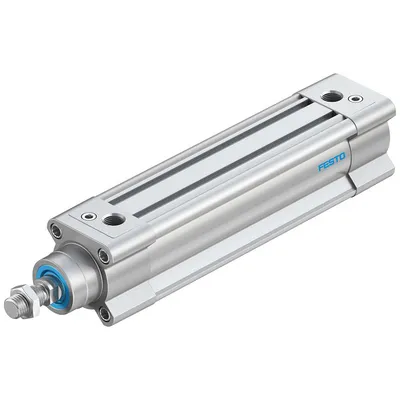Цилиндър Festo за пневматични задвижки двойнодействащ, ф 40х125 мм, 754 N, DSBC-40-125-PPVA-N3
