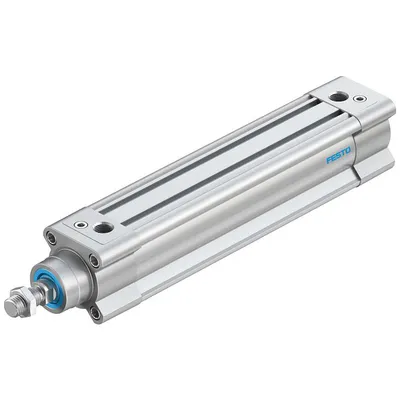 Цилиндър Festo за пневматични задвижки двойнодействащ, ф 40х160 мм, 754 N, DSBC-40-160-PPVA-N3