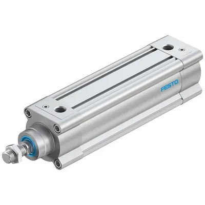 Цилиндър Festo за пневматични задвижки двойнодействащ, ф 63х160 мм, 1870 N, DSBC-63-160-PPVA-N3
