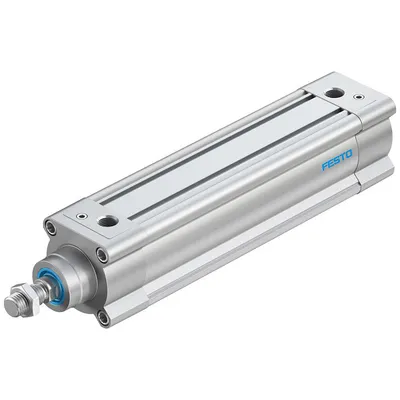 Цилиндър Festo за пневматични задвижки двойнодействащ, ф 63х200 мм, 1870 N, DSBC-63-200-PPVA-N3