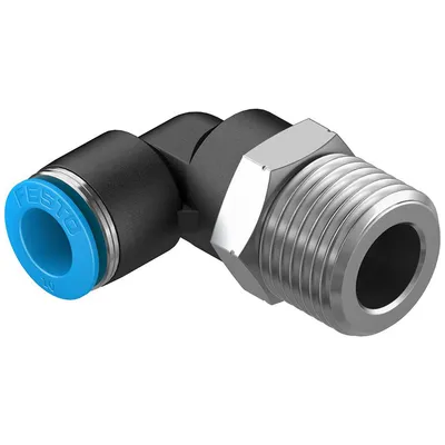 Коляно пневматично Festo Push In шлаух - резба 1/2", шлаух 10 мм, QSL-1/2-10