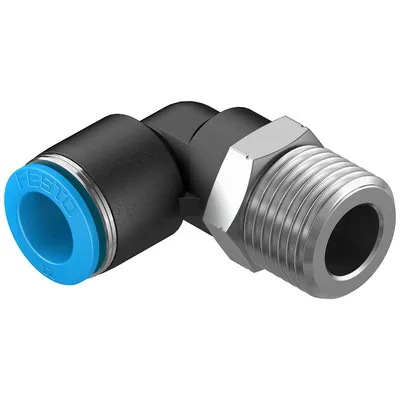 Коляно пневматично Festo Push In шлаух - резба 1/2", шлаух 12 мм, QSL-1/2-12