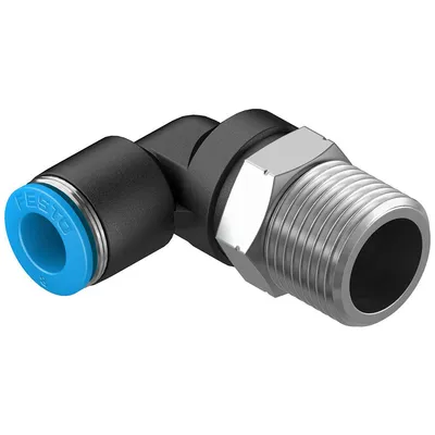 Коляно пневматично Festo Push In шлаух - резба  3/8", шлаух 8 мм, QSL-3/8-8