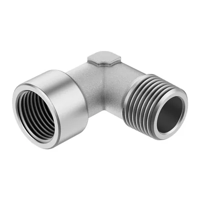 Коляно пневматично Festo резба - резба  3/8" x 3/8", NPFC-L-R38-G38-MF