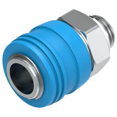 Съединител пневматичен Festo бърза връзка - резба 1/4", KD4-1/4-A
