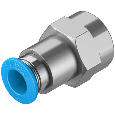 Съединител пневматичен Festo Push In шлаух - резба 1/4", шлаух 8 мм, QSF-1/4-8-B