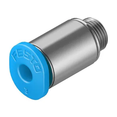 Съединител пневматичен Festo Push In шлаух - резба мини М5, шлаух 3 мм, QSM-M5-3-I