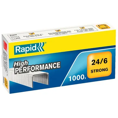 Скоби за такери Rapid  тип 24, 12.8x0.67x6 мм, 1000 бр.