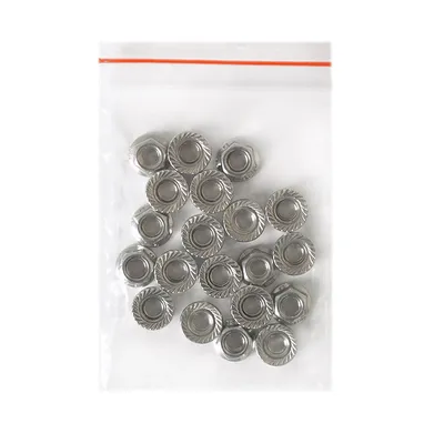 Гайка фланшова Inox Mare неръждаема A2, M6, 1 мм, 6 мм, 7.0, 20 бр./опак., DIN 6923