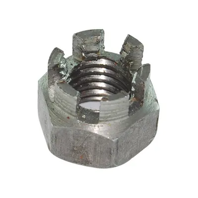 Гайка коронна K&J Fastener черна  M24, 3 мм, 27 мм, 8.0, DIN 935