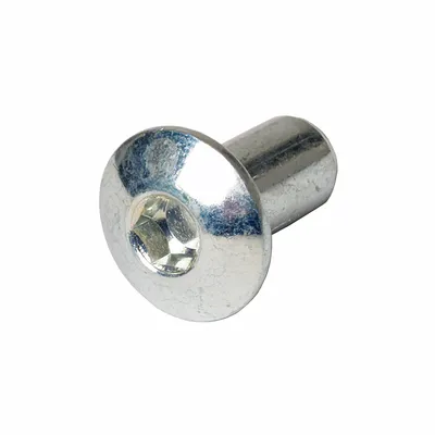 Гайка мебелна K&J Fastener съединителна поцинкована M6, 1 мм, 15 мм, 100 бр./опак.