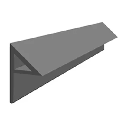 Лайстна BG с перо за оформяне на ъгли  15x15 мм, 2.5 м