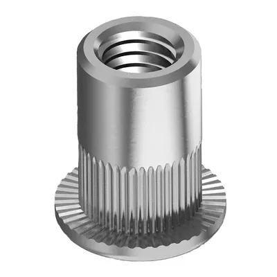 Нит гайка Inox Mare с периферия A2, M4, 0.7 мм, 10 мм, 250 бр./опак., 9315